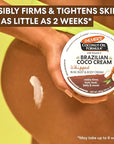 Palmer's Coconut Oil Formula Brazilian Coco Cream with Vitamin E, 8.8 Fl Oz, Whipped Bum, Bust & Body Cream, Helps with Skin Tightening & Firming