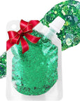 MEICOLY Green Body Glitter,Green Face Glitter,Christmas Face Glitter Stocking Stuffers,Alien Chunky Glitter Makeup,Glitter Face Paint for Women and Kids,St Patricks Day Accessories