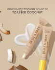 Burt’s Bees Lip Milk, Daily Lip Moisturizer, Toasted Coconut, Vitamin Enriched Moisturizing Lip Balm with Almond Milk and Jojoba Oil, Hydrating for Softer Lips, 1 Tube, 0.34 Fl Oz
