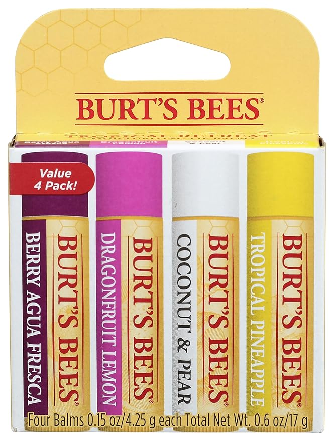 Burts Bees Tropical Assortment Lip Balm,