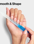 Revlon Glass Nail File, Manicure Tool for Shaping Natural Fingernails, Self-Cleaning with Bacteria Shield Technology, 1 Count