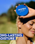 NIVEA Creme Body, Face and Hand Moisturizing Cream for All Skin Types, Rich Body Moisturizer with Provitamin B5, 13.5 Oz Tin