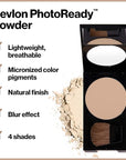 Revlon Translucent Powder, PhotoReady Blurring Face Makeup, Lightweight 001 Translucent, 0.25 Oz