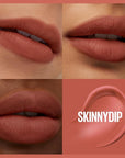 MAYBELLINE Super Stay Teddy Lip Tint, Long Lasting Matte Lipstick For Up To 12HR Wear, Skinnydip, 1 Count