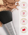Mirabella Invincible Foundation - Buildable Mineral Makeup, Blurring Setting Powder for All Skin Types - HD Matte Finish - Ivory I4