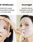 PO:DL All-In-One Hyaluronic Hydrogel Mask(4ea) | Collagen Face Mask for Glass Glow Skin | Deep Hydration & Radiance Boosting | Improves Skin Elasticity & Firmness | Korean Face Mask Skincare