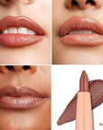 Oulac Brown Lip Liner Pencil, Waterproof Retractable Lipliner Crayon, Smooth, Long-lasting and waterproof Formula, Contour your lips, Vegan Beauty, 06 Body Talk
