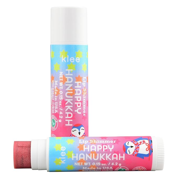 Luna Star Klee Blush and Lip Shimmer Hanukkah Gift Set for Kids and Tweens. Gentle and Non-Toxic. Made in USA. (Starlight Buzz)