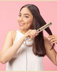 INFINITIPRO BY CONAIR Frizz Free Titanium Ceramic Flat Iron, 1-inch