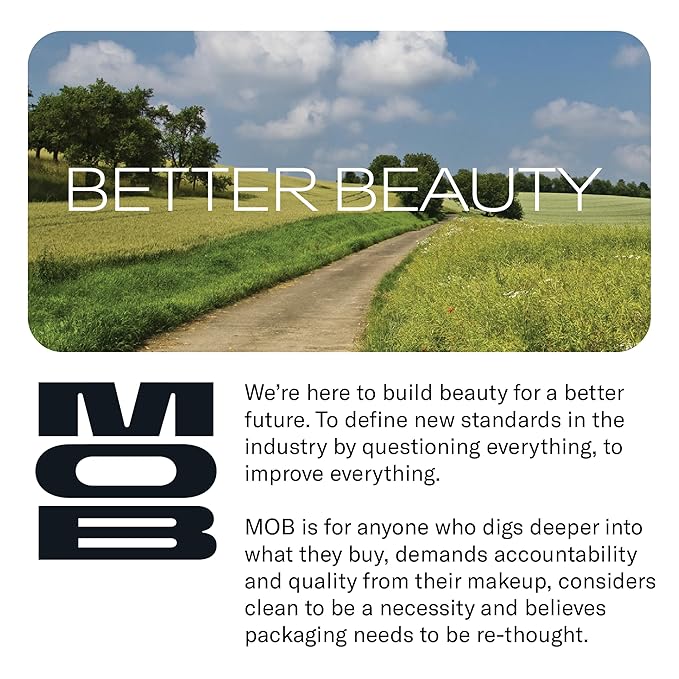 MOB Beauty Hydrating Shine Lip Balm M138 Sheer Black – Tinted Lip Balm Stick with Jojoba & Sunflower Oils, Clean Vegan Organic Lip Care for Nourished, Glossy Lips