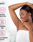 Suave Aluminum Free Deodorant for Women, Rose Petal and Jasmine, 48-Hour Odor Protection, Free of Talc, Parabens & Dyes 2.6 oz (Pack of 12)