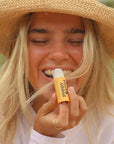 Poppy & Pout Lemon Bloom Jumbo Lip Balm | All Natural Lip Balms & Moisturizers | Hydrates with Beeswax, Vitamin E, Organic Coconut Oil | Cruelty-Free | Lip Balm in Recyclable Cardboard Tube