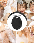 2 Pack Silicone Body Scrubber, Exfoliating Body Scrubber for Sensitive Skin, Silicone Loofah with Anti-Slippery Handle, Stays Clean Easily, Travel-Friendly for Men & Women (Black + Pink)