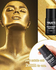 Gold Face Body Painting Stick, Professional Gold Full-coverage Cream Face Paint for Halloween SFX Cosplay Makeup, Washable Eye Body Stick for Adult Costume Party