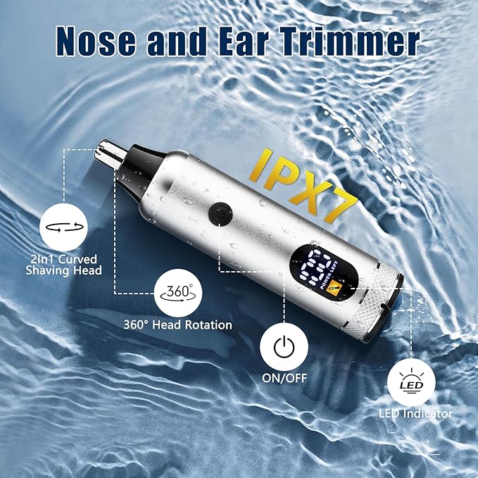 Professional Hair Clippers and Trimmer Set, Beard Trimmer & Foil Shaver & Nose Trimmer Kit for Men, Cordless Mens Clippers and Grooming Kit for Hair Cutting, Beard Styling, Home, Barber