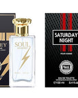 Hybrid & Company Mens 2 Pcs Saturday Night Soul Journey Eau De Perfum Vaporisateur Natural Spray