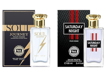 Hybrid & Company Mens 2 Pcs Saturday Night Soul Journey Eau De Perfum Vaporisateur Natural Spray