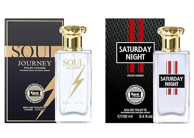 Hybrid & Company Mens 2 Pcs Saturday Night Soul Journey Eau De Perfum Vaporisateur Natural Spray