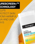 Neutrogena Purescreen+ Mineral Beach Defense On-The-Go Body Sunscreen Stick with Broad Spectrum SPF 50, Water Resistant UVA/UVB Protection, Absorbs Quickly & Dries Clear, 1.5 oz