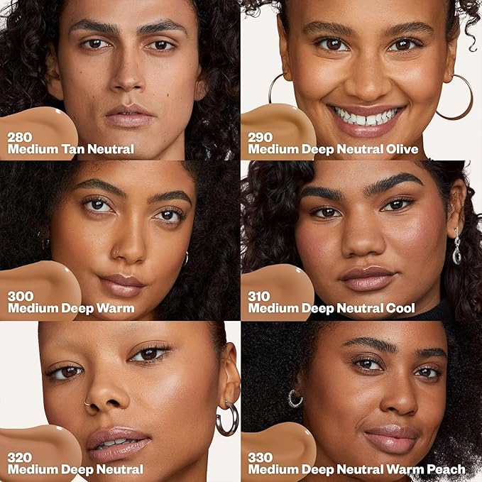 Kosas Revealer Skin-Improving Foundation with SPF 25 Protection - Hydrate, Brighten, Soothe, Plump, Protect Skin - Smoothing Texture, Clean Formula, Natural Finish, Medium Deep Neutral Cool 310