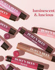 Burt's Bees Lip Shimmer Pink Collection, Tinted Lip Balm Stick, Moisturizing for All Day Hydration with Natural Glowy Pigmented Finish & Buildable Color, 3 Shades; Value Pack, 3 Tubes x 0.09 Oz