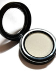 White Satin Snowflake Pearl Shimmer Finish Pressed Powder Single Vegan Eyeshadow; Talc, Paraben & Cruelty Free