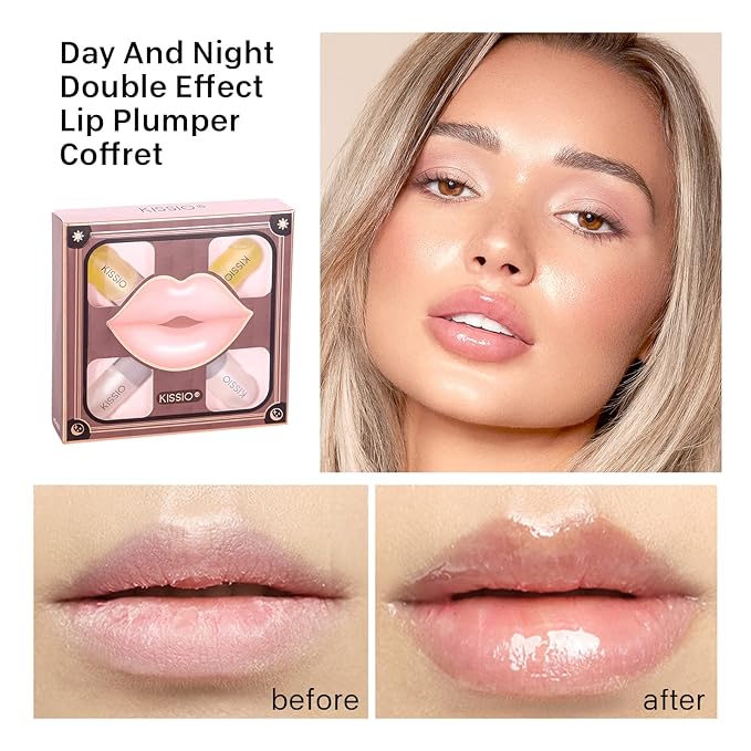 KISSIO Lip Plumper Set,Natural Lip Plumper ml*4