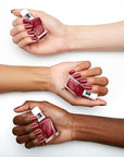 essie Gel Couture Longwear Nail Polish Set, Red Nail Polish, Put in the Patchwork + Gel-like Shiny Top Coat 0.46 fl oz each