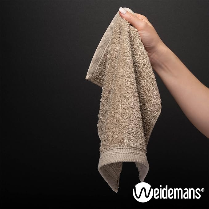 100% Cotton Washcloths Set 13” x 13” | Sand Towels | Set of 12 Ultra Soft and Highly Absorbent Washcloths Sets for Bathroom, Gym, Hotel, Spa | Machine Washable Face Towel