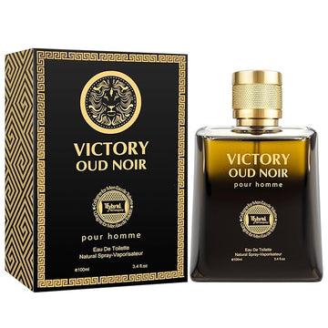Hybrid & Company Men's Victory Oud Noir Pour Homme Eau de Toilette Vaporisateur Natural Spray 3.4 Fl Oz