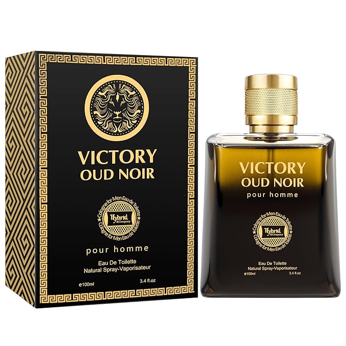 Hybrid & Company Men's Victory Oud Noir Pour Homme Eau de Toilette Vaporisateur Natural Spray 3.4 Fl Oz