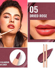 Oulac Waterproof Lipliner Pencil Set - Smooth and Creamy, Retractable Lip Makeup for Precision Application, Vegan & Cruelty-Free, 02+05+06