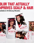 Revlon ColorSilk Tone + Gloss + Care Demi Permanent Hair Color, Dye Kit with Leave-In Scalp and Haircare Serum, 2x Shinier, 4x Stronger, 1 Black, 4.5 fl oz