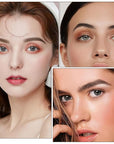 3 Colors Eyebrow Makeup Kit, Professional Brow Contour Palette, Waterproof Long-lasting Eyebrow Filler Powder with Mirror & Brow Brush