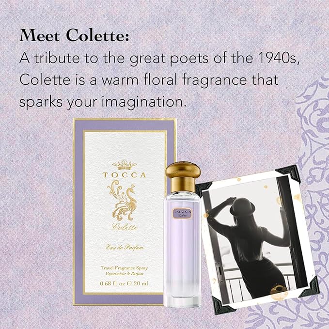 Tocca Women's Perfume (20 ml) & Dry Body Oil (100 ml) Set in Colette - Warm Floral, Bergamot, Sandalwood, Pink Peppercorn