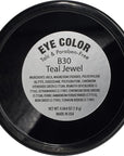 Teal Jewel Shimmering Green Emerald Forest Pressed Powder Single Vegan Eyeshadow; Talc, Paraben & Cruelty Free