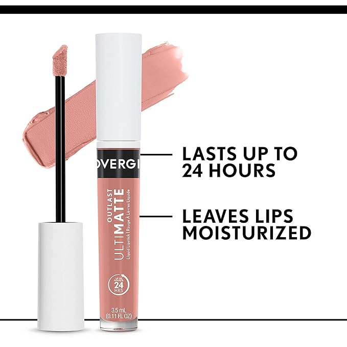 COVERGIRL Outlast Ultimatte One Step Liquid Lip Color, Wine O Clock, Wine O Clock, 0.12 Fl Ounce