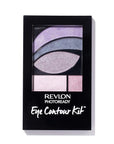 REVLON PhotoReady Eye Contour Kit, Eyeshadow Palette with 5 Wet/Dry Shades & Double-Ended Brush Applicator, Watercolors (520), 0.1oz
