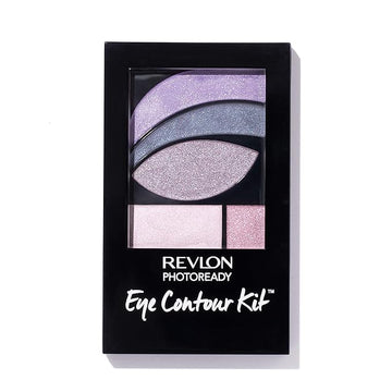 REVLON PhotoReady Eye Contour Kit, Eyeshadow Palette with 5 Wet/Dry Shades & Double-Ended Brush Applicator, Watercolors (520), 0.1oz