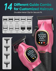 Professional Hair Clippers for Men, Professional Barber Clippers and Trimmer Set, Cordless Hair Clippers for Hair Cutting with Package Case, Powerful 9000 PRM Rechargable Electric Clippers