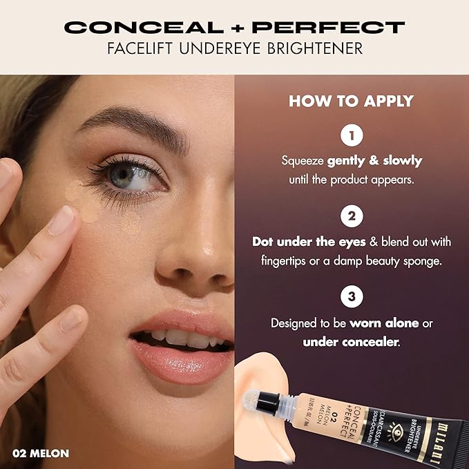 Milani Conceal + Perfect Undereye Brightener for Treating - Melon
