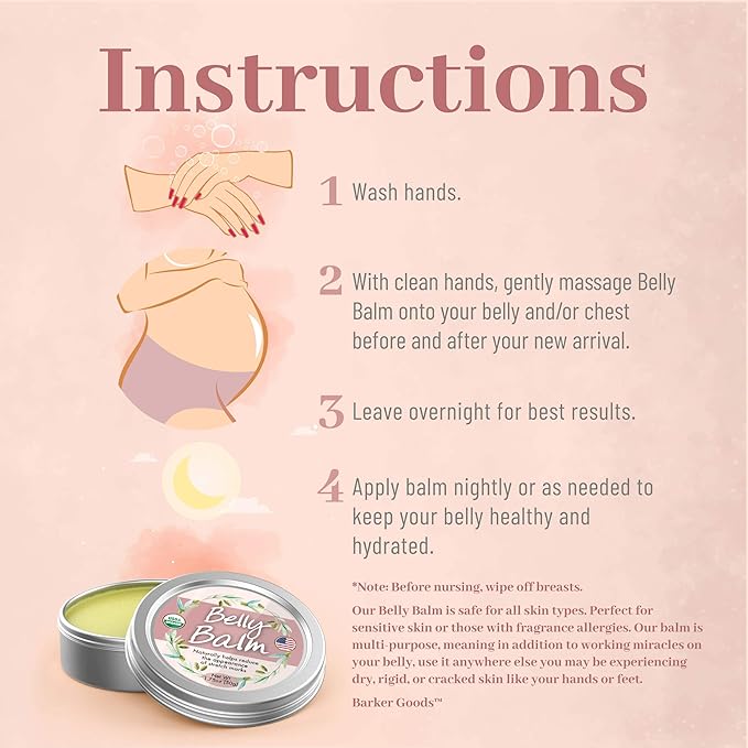 Organic Belly Balm - Natural, Made