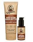 Dr. Squatch Wood Barrel Bourbon Smooth Shave Bundle - Easy Glide Butter + Soothing Post Shave - Natural Ingredients - Manly Fragrance - Moisturizing