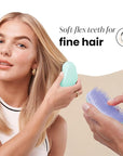 Tangle Teezer Original Detangler Brush, Dry & Wet Hair Brush for Color-Treated, Fine & Fragile Hair Types, Mint Violet