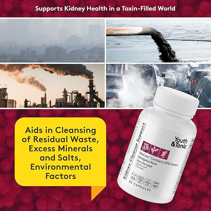 Youth & Tonic 3X Body Cleanse and Detox Pills for Women & Men with Liver, Kidney, Colon Supplements to Support Healthy Functions and for Loss of Unwanted Impurities and Metabolic Waste. 120 Capsules