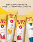 Burt's Bees Rescue Lip Relief, Honey Vanilla, Hydrating Lip Balm for Dry Cracked Lips, with Responsbily Sourced Beeswax and Shea Butter, 100% Natural Origin, 1 Squeezy Tube, 0.35oz