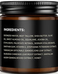 Men's Beef Tallow for Skin, Whipped Grass-Fed Beef Tallow Face Cream, Tallow Balm with Anti-Aging Retinol & Hyaluronic Acid, Mens Skin Care Face Moisturizer, Reduces Wrinkles & Lines, Sandalwood, 3 OZ