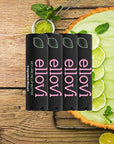 Ellovi Natural Lip Butter Lip Balm - Key Lime - Pure Enough to Eat - Made With Just 6 Vegan Ingredients - Moisturizing Lip Care for All Day Hydration (4-Pack)