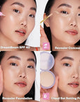Kosas DreamBeam Mineral Sunscreen SPF 40 - Smooth Liquid Sun Protection for Face - Lightweight Makeup Base with Hyaluronic Acid, Ceramides & Peptides - Subtle Radiant Finish, 40 ml
