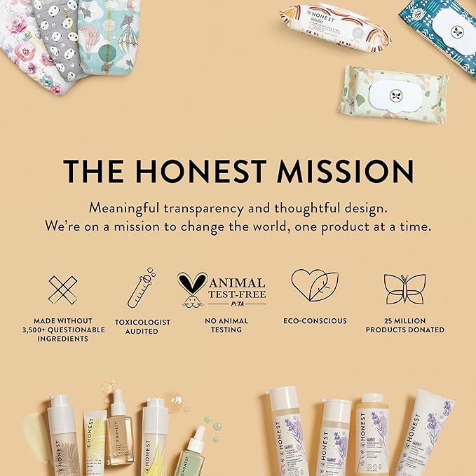 The Honest Company 2-in-1 Cleansing Shampoo + Body Wash | Gentle for Baby | Naturally Derived, Tear-free, Hypoallergenic | Citrus Vanilla Refresh, 18 fl oz
